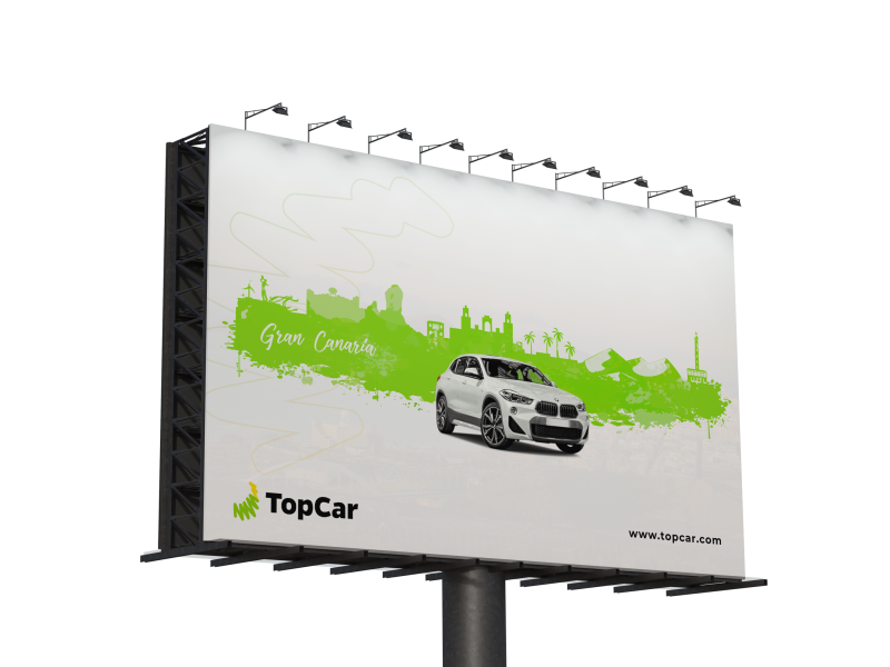 topcar cartel publicitario